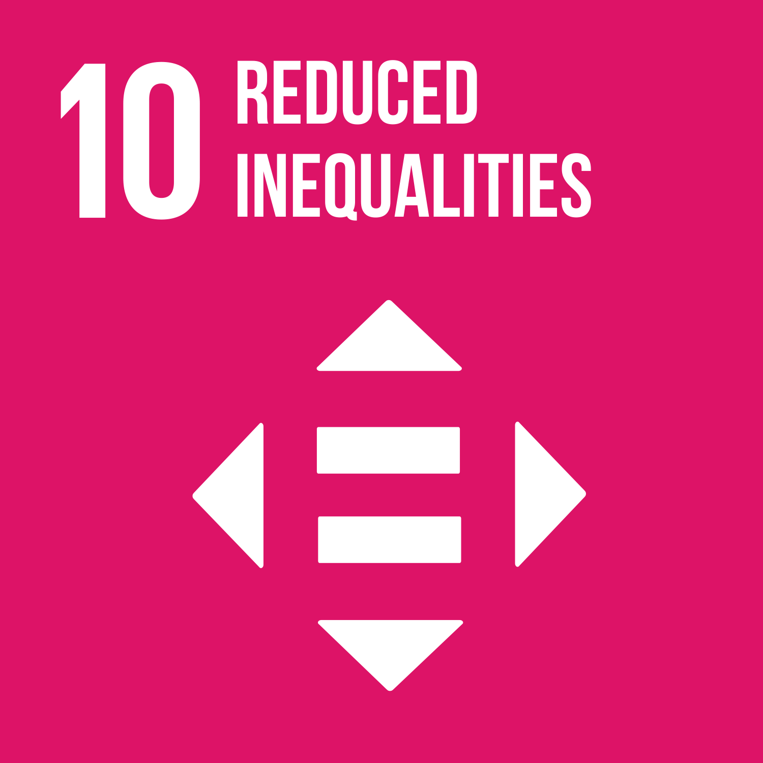 Logo of SDG 'Reduced Inequalities'